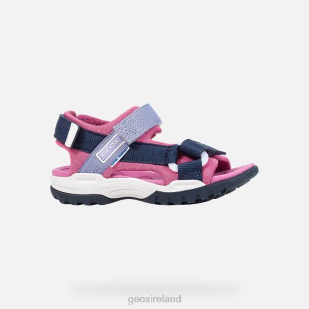 Geox 0ZTB1043 Navy/Fuchsia Borealis Girl