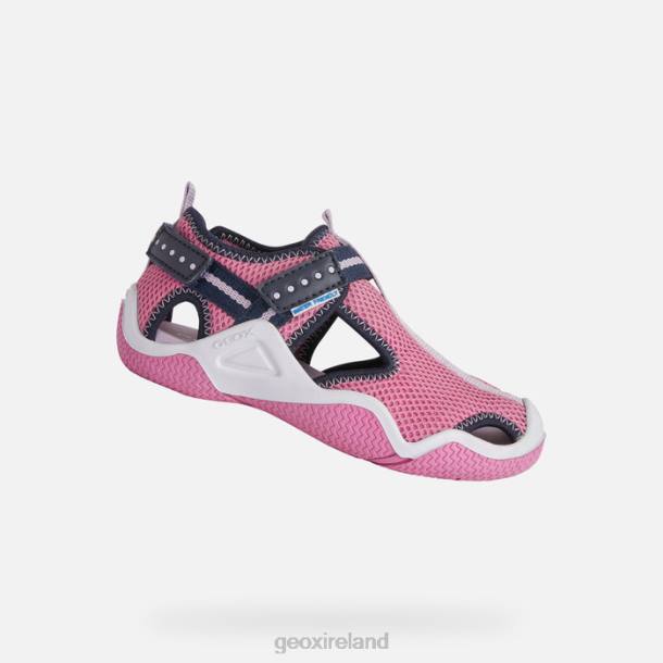 Geox 0ZTB1050 Fuchsia/Navy Wader Junior