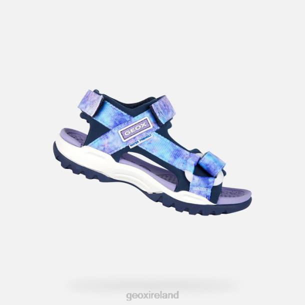 Geox 0ZTB1078 Navy/Violet Borealis Girl
