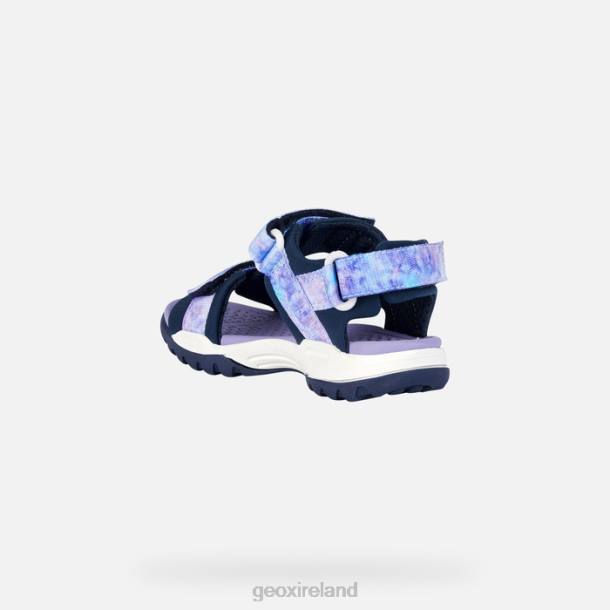 Geox 0ZTB1078 Navy/Violet Borealis Girl