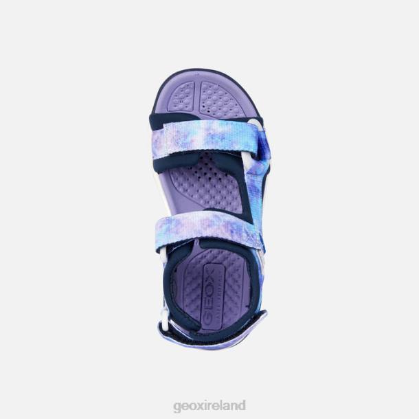 Geox 0ZTB1078 Navy/Violet Borealis Girl
