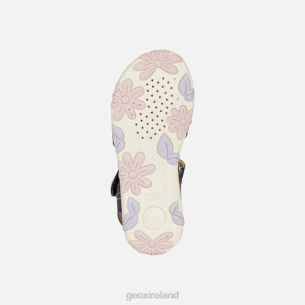 Geox 0ZTB1087 Navy/Pink Sandal Haiti Girl