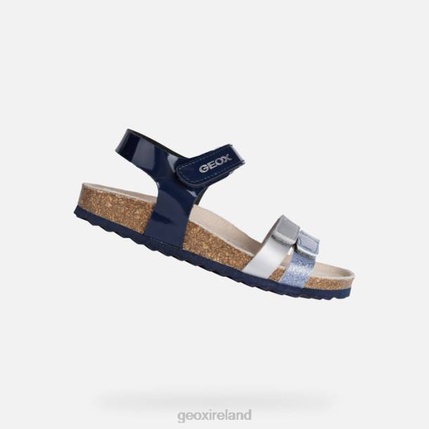 Geox 0ZTB1122 Navy/Silver Adriel Girl