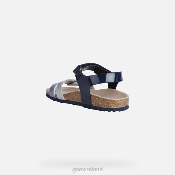 Geox 0ZTB1122 Navy/Silver Adriel Girl