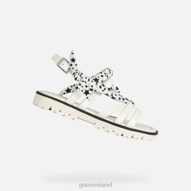Geox 0ZTB1139 White Sandal Starblush Girl