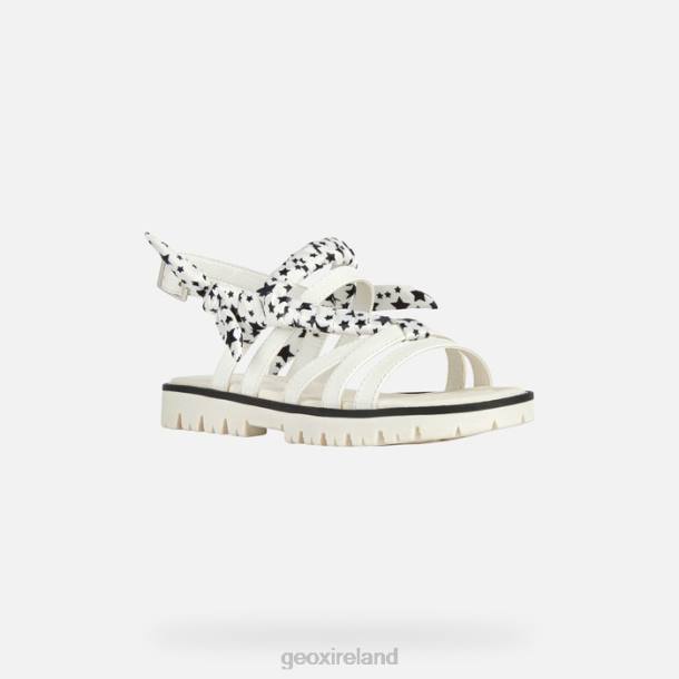 Geox 0ZTB1139 White Sandal Starblush Girl