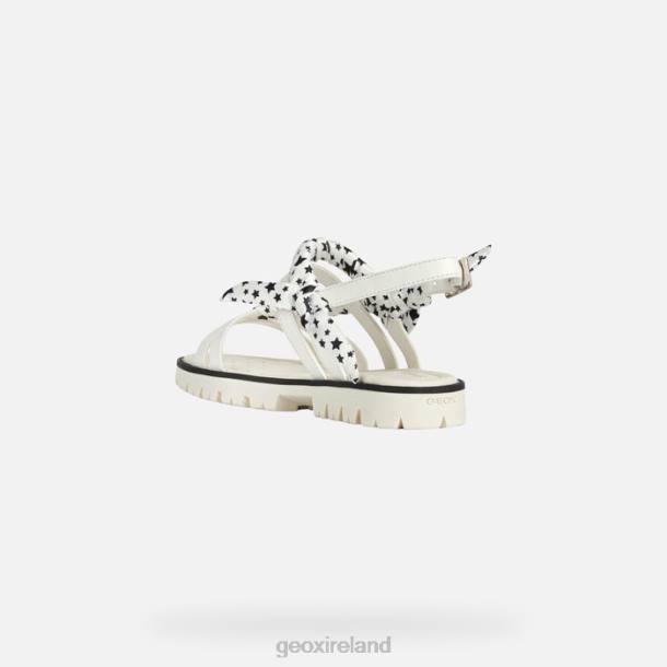 Geox 0ZTB1139 White Sandal Starblush Girl