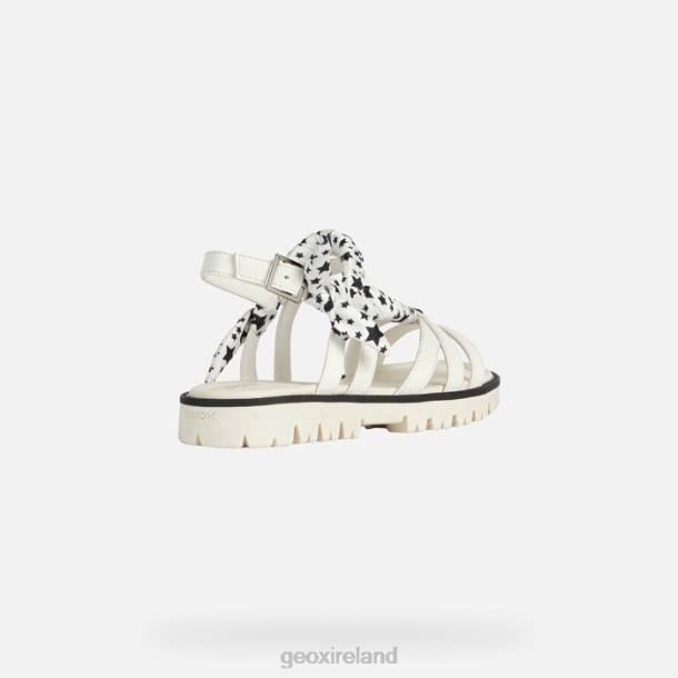 Geox 0ZTB1139 White Sandal Starblush Girl