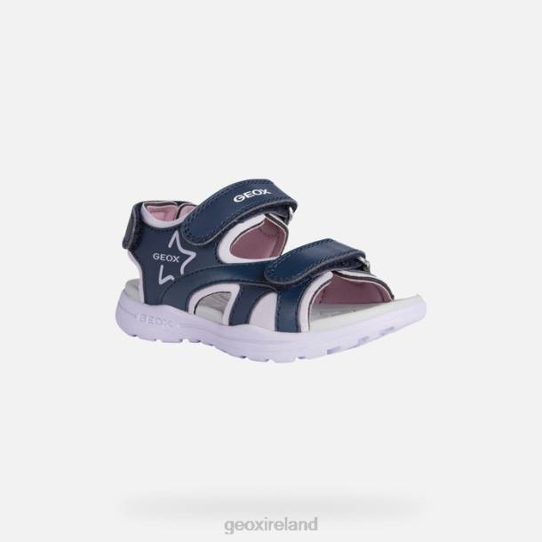 Geox 0ZTB1141 Navy/Orchid Vaniett Girl