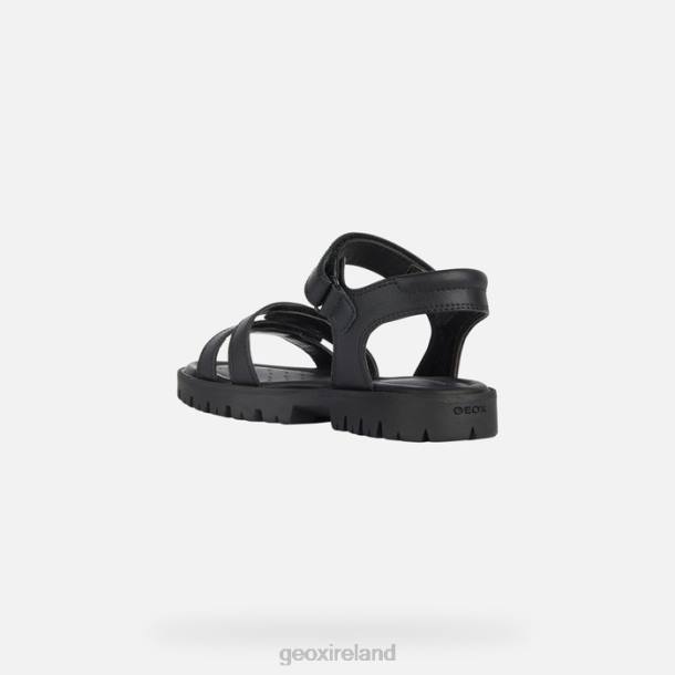 Geox 0ZTB1144 Black Sandal Starblush Girl