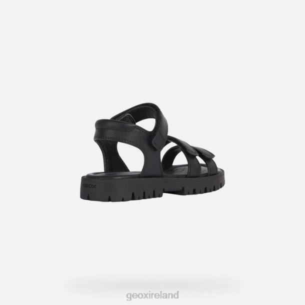 Geox 0ZTB1144 Black Sandal Starblush Girl