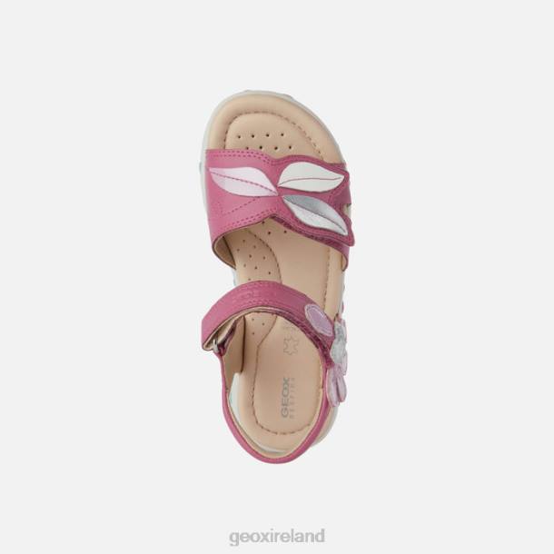 Geox 0ZTB1176 Fuchsia/Dk Pink Sandal Haiti Girl