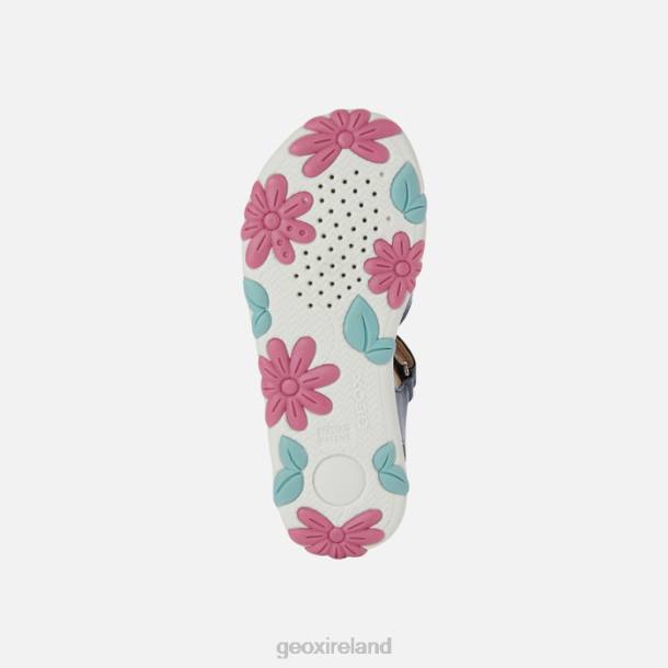 Geox 0ZTB1177 Navy/White Sandal Haiti Girl