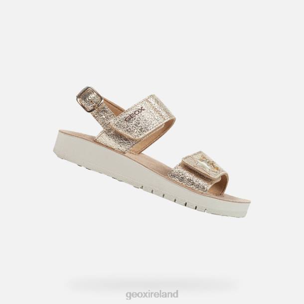 Geox 0ZTB1193 Gold Sandal Costarei Girl