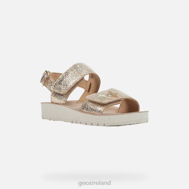 Geox 0ZTB1193 Gold Sandal Costarei Girl