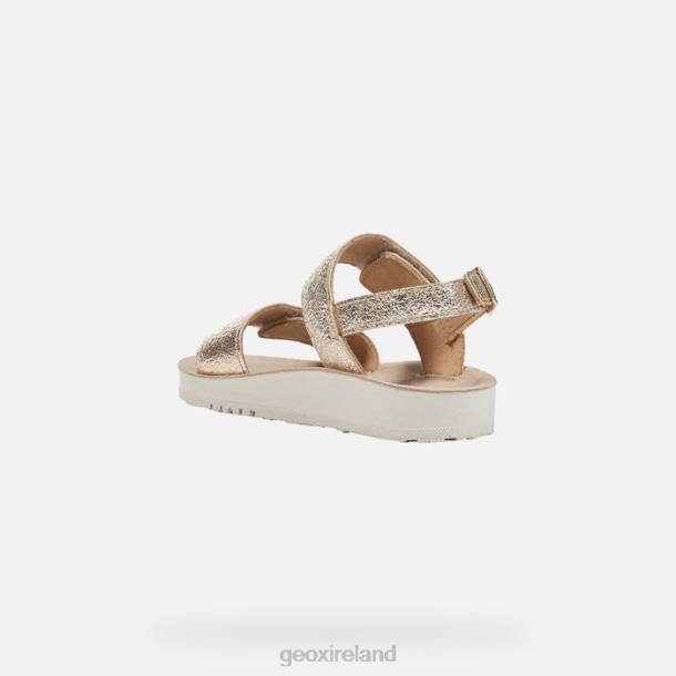 Geox 0ZTB1193 Gold Sandal Costarei Girl
