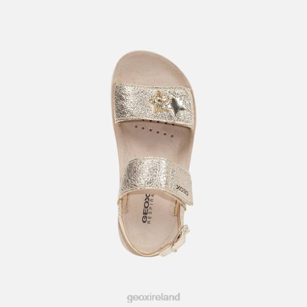 Geox 0ZTB1193 Gold Sandal Costarei Girl