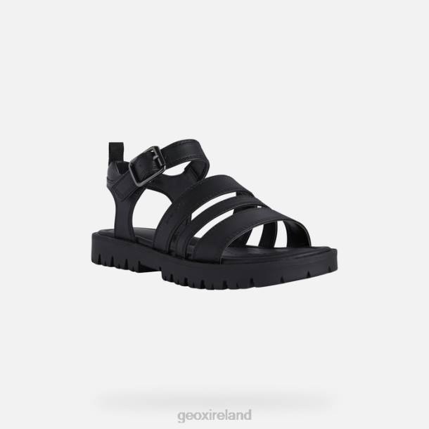Geox 0ZTB1222 Black Sandal Starblush Girl