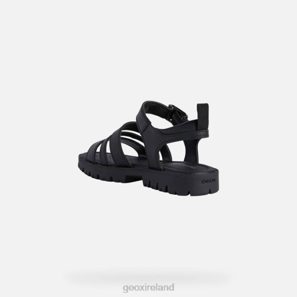 Geox 0ZTB1222 Black Sandal Starblush Girl