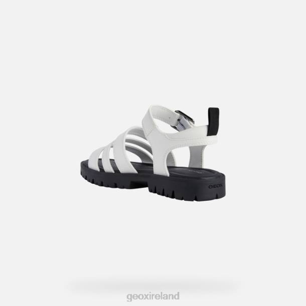 Geox 0ZTB1224 White Sandal Starblush Girl
