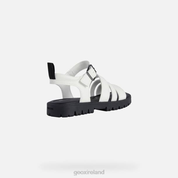 Geox 0ZTB1224 White Sandal Starblush Girl