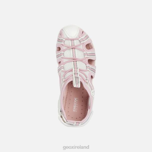 Geox 0ZTB1883 White/Pink Sandal Whinberry Girl