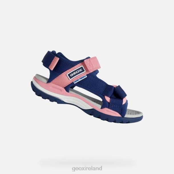 Geox 0ZTB1885 Navy/Light Coral Borealis Girl