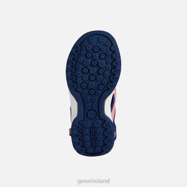 Geox 0ZTB1885 Navy/Light Coral Borealis Girl