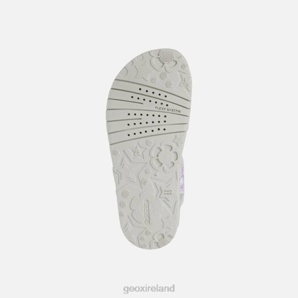 Geox 0ZTB1940 White/Pink Sandal Costarei Girl