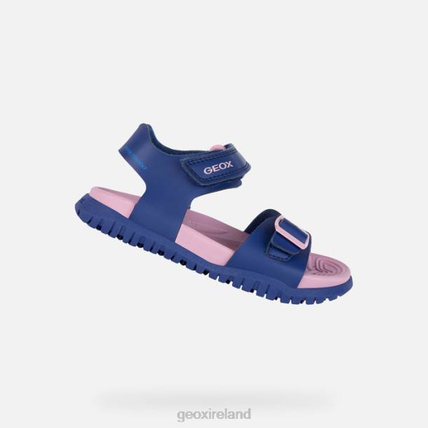 Geox 0ZTB990 Navy/Dark Pink Sandal Fusbetto Junior