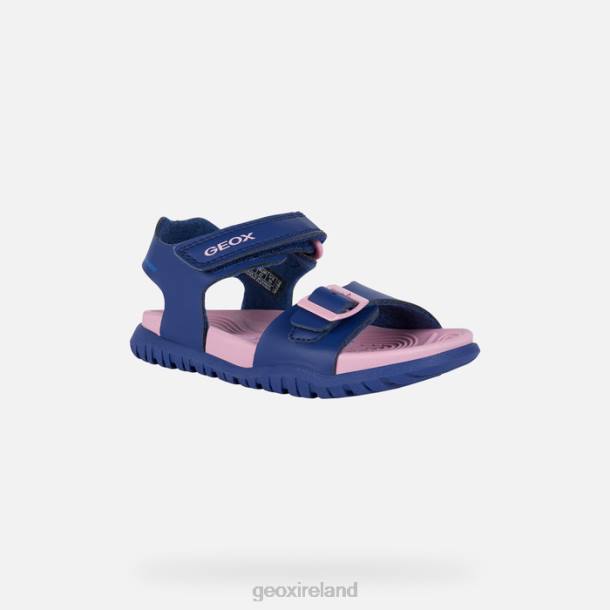 Geox 0ZTB990 Navy/Dark Pink Sandal Fusbetto Junior