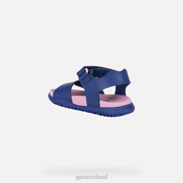 Geox 0ZTB990 Navy/Dark Pink Sandal Fusbetto Junior