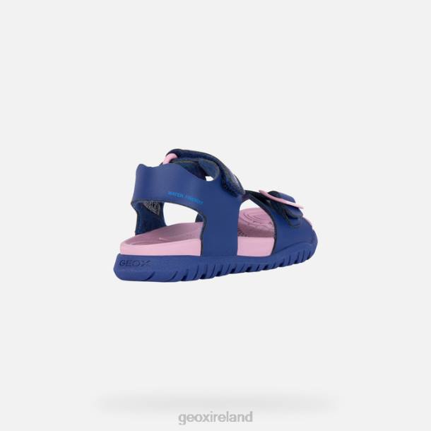 Geox 0ZTB990 Navy/Dark Pink Sandal Fusbetto Junior