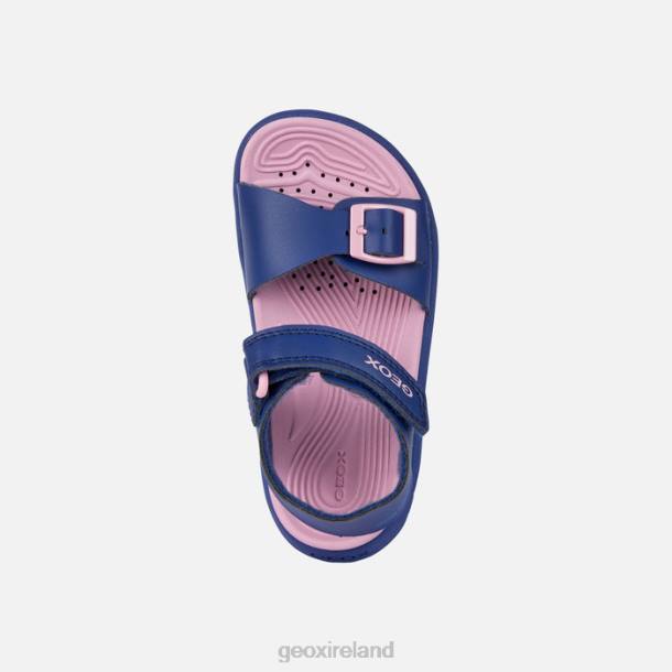 Geox 0ZTB990 Navy/Dark Pink Sandal Fusbetto Junior