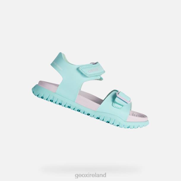 Geox 0ZTB992 Sea Green/Lilac Sandal Fusbetto Junior