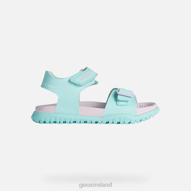 Geox 0ZTB992 Sea Green/Lilac Sandal Fusbetto Junior