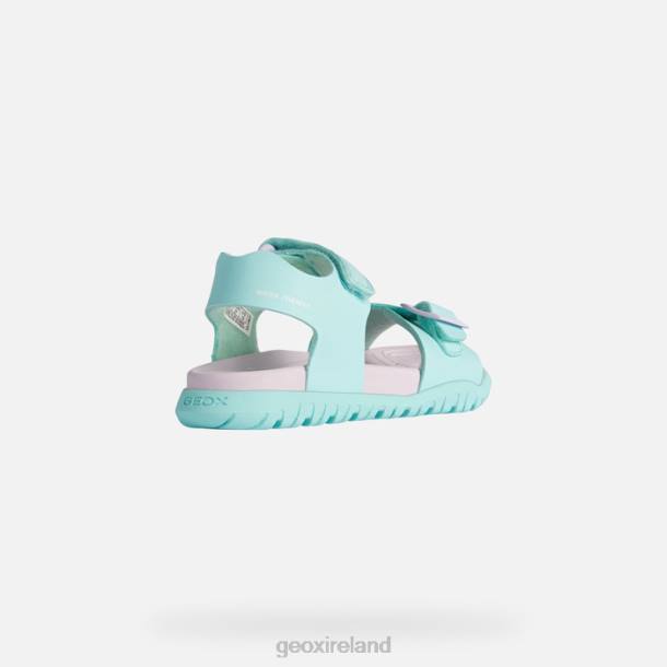 Geox 0ZTB992 Sea Green/Lilac Sandal Fusbetto Junior