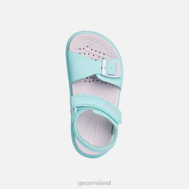 Geox 0ZTB992 Sea Green/Lilac Sandal Fusbetto Junior