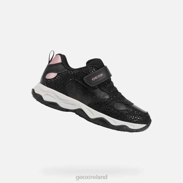 Geox 0ZTB1090 Black/Rose Calco Girl