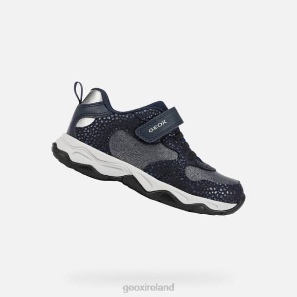 Geox 0ZTB1091 Navy/Dk Silver Calco Girl