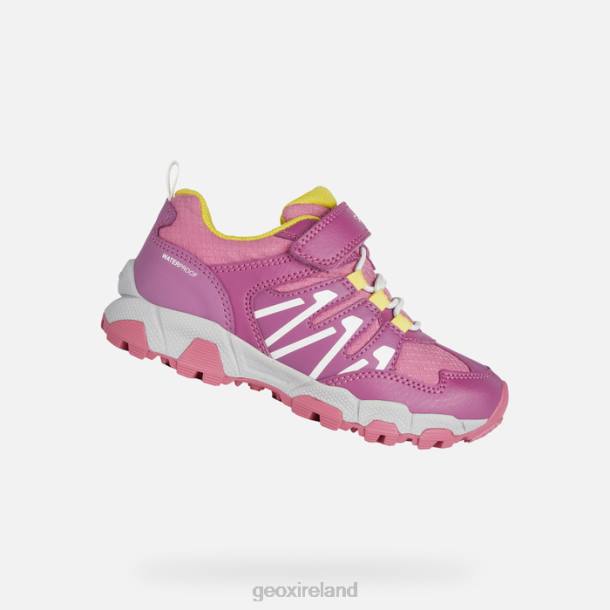 Geox 0ZTB1102 Fuchsia/Yellow Magnetar Girl