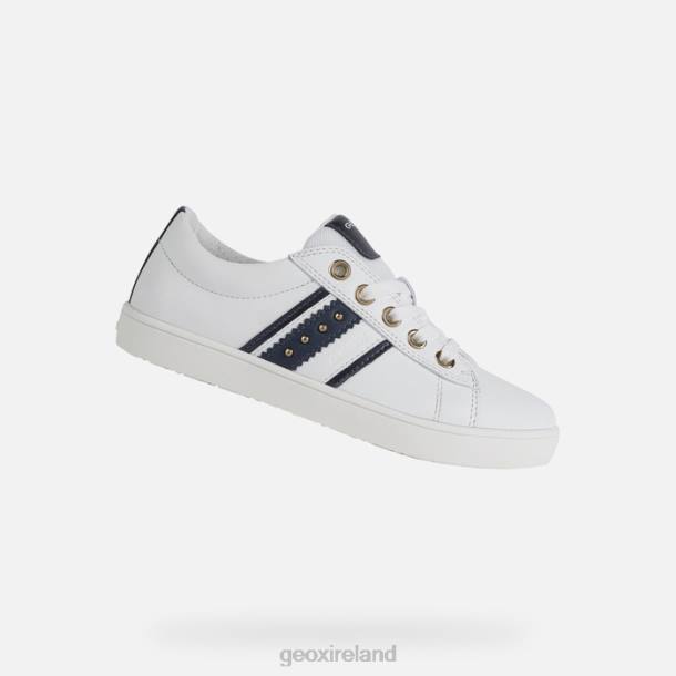 Geox 0ZTB1134 White/Navy Kathe Girl