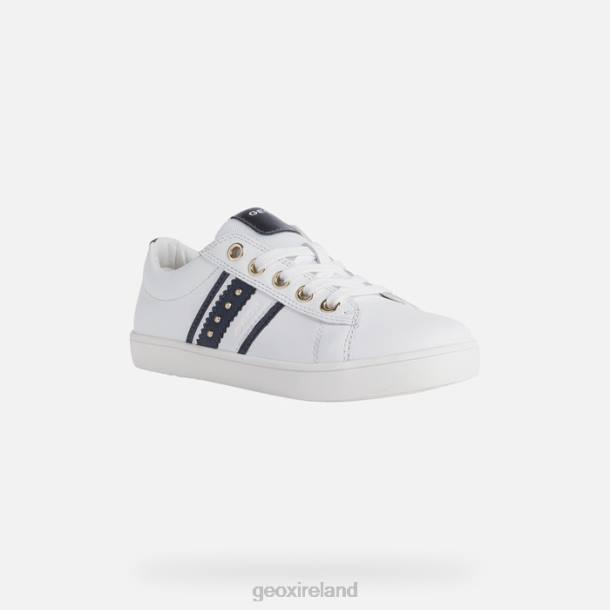 Geox 0ZTB1134 White/Navy Kathe Girl