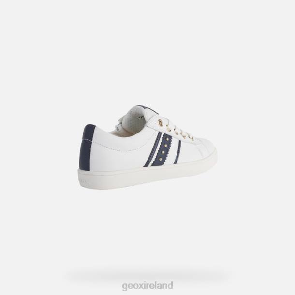 Geox 0ZTB1134 White/Navy Kathe Girl