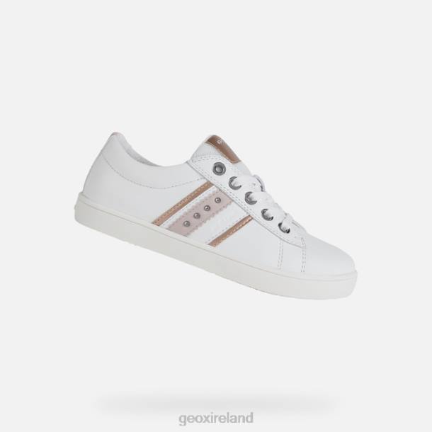 Geox 0ZTB1135 White/Light Rose Kathe Girl