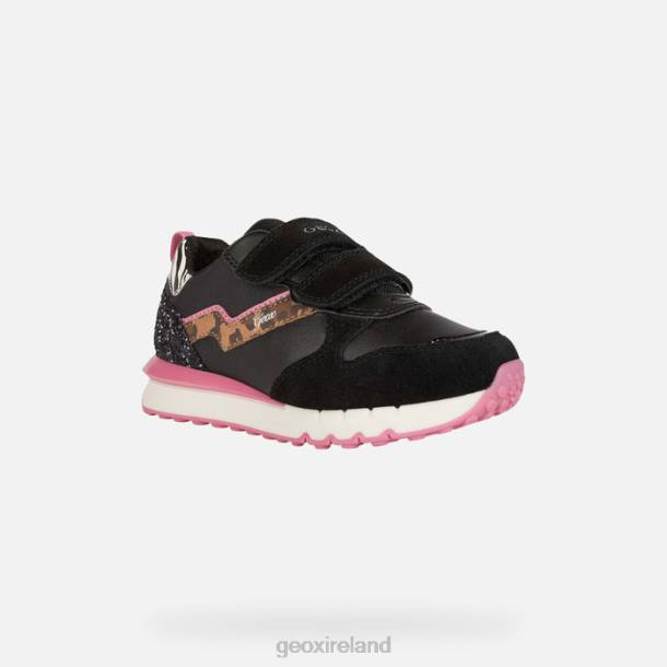 Geox 0ZTB1208 Black/Fuchsia Fastics Girl