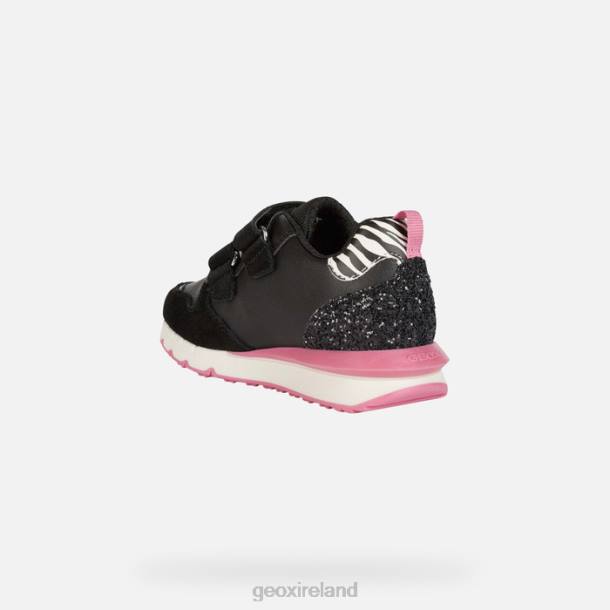 Geox 0ZTB1208 Black/Fuchsia Fastics Girl