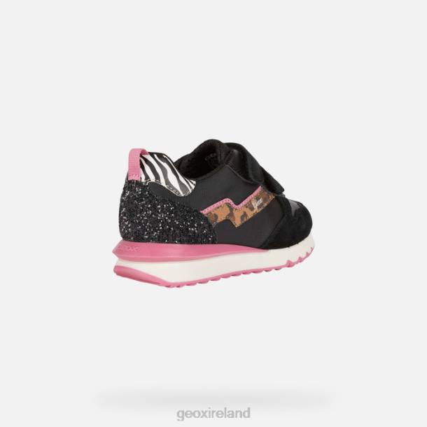 Geox 0ZTB1208 Black/Fuchsia Fastics Girl