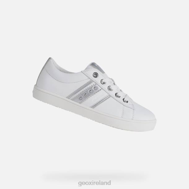 Geox 0ZTB1861 White/Silver Kathe Girl