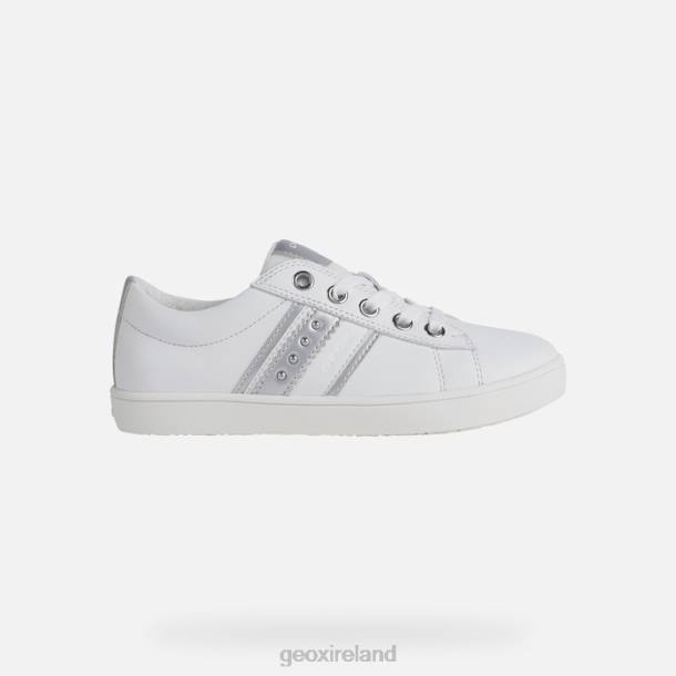 Geox 0ZTB1861 White/Silver Kathe Girl